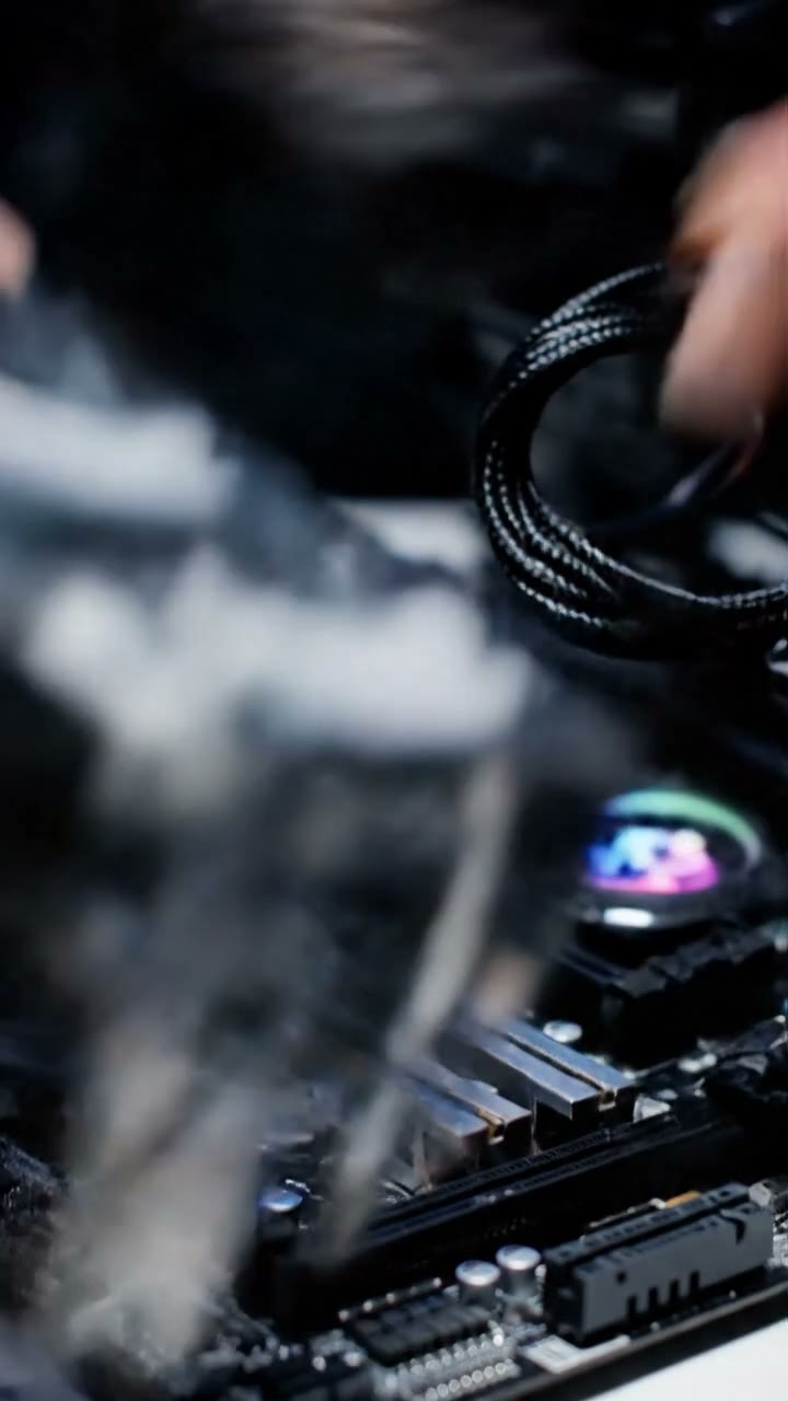 Fitting memory in a gaming PC on the Dr Tech Nerds bench